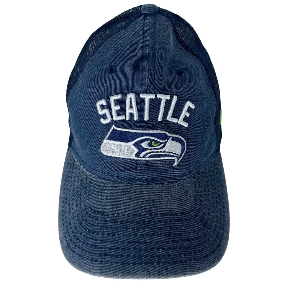 New Era NFL Seattle Seahawks 9TWENTY Snapback Baseball Hat Cap Mesh Back Blue OS